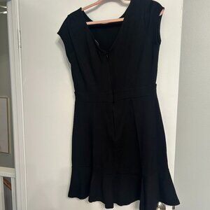 Loft Black Short Sleeve Dress, Size 8